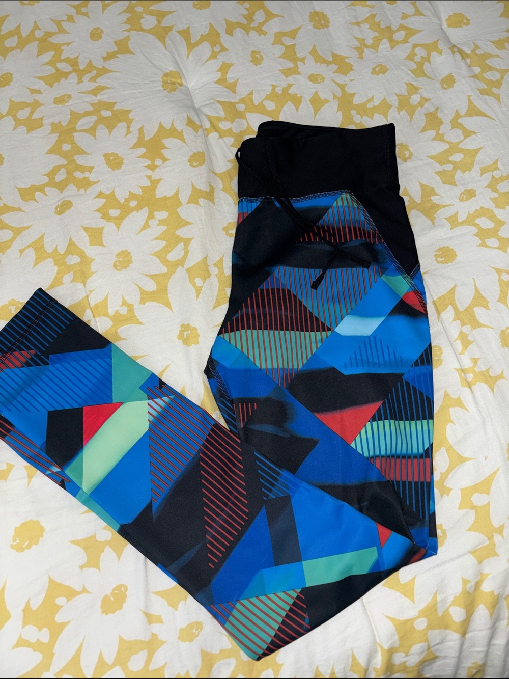Xersion Multicolor Geometric Print Athletic Leggings